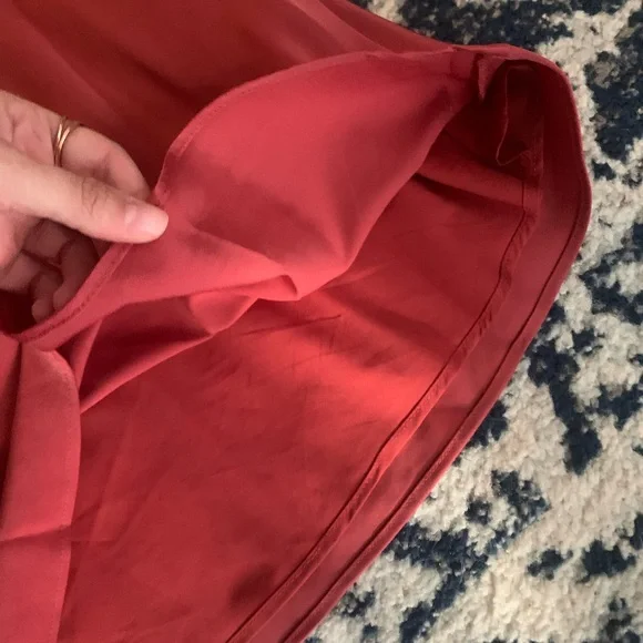 *SOLD** Lulus red satin halter mini dress - Picture 5 of 6